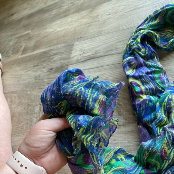 Charming Charlie Peacock Scarf/Wrap - Picture 4 of 6